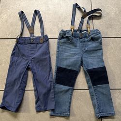 Baby Boy Jeans Size 12 and 12-18 Months