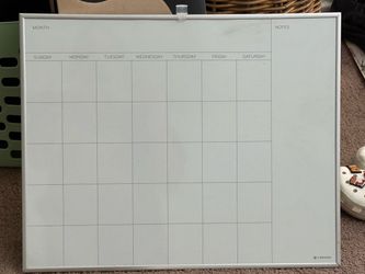 U Brands Monthly Calendar Dry Erase Board