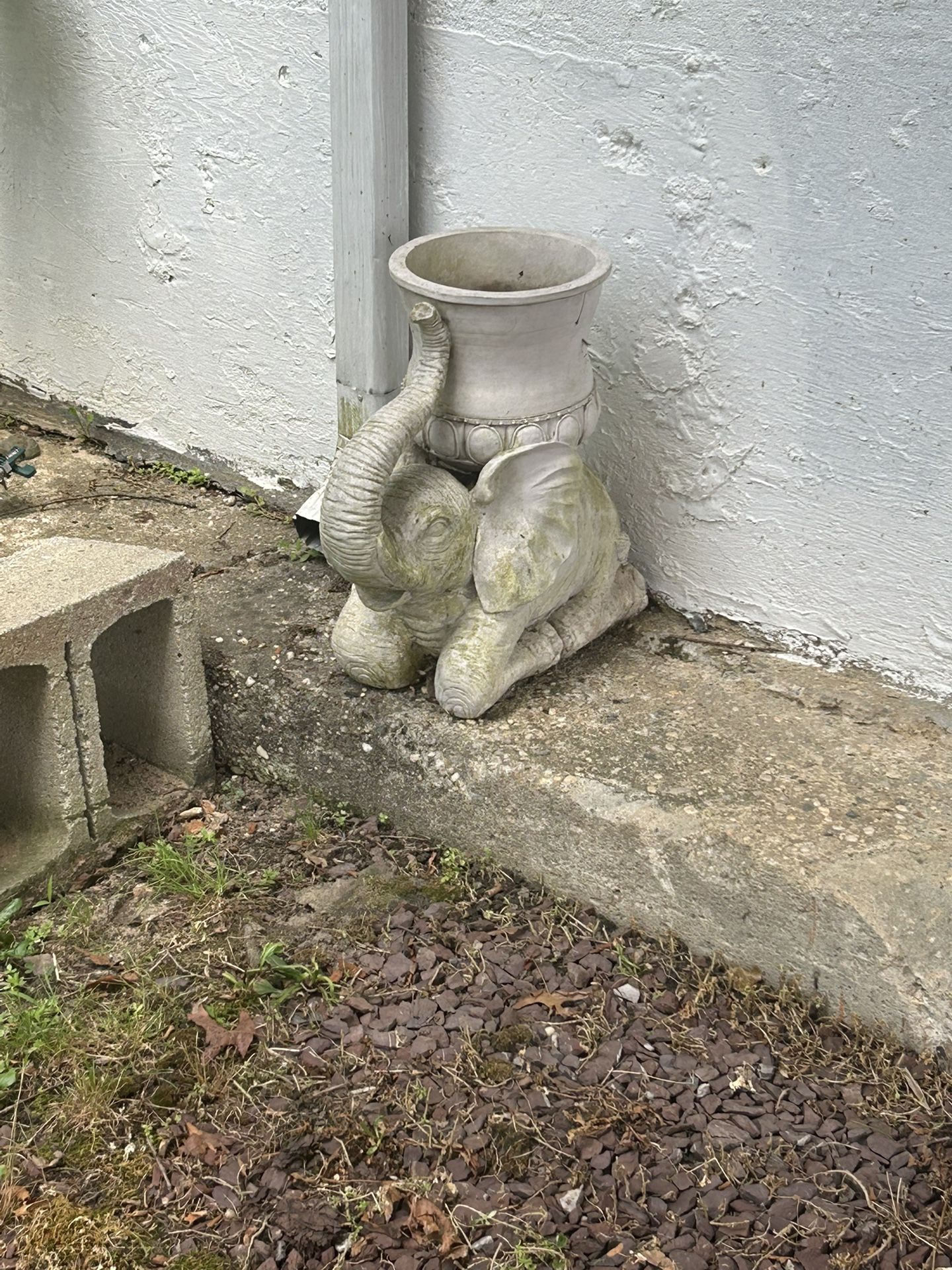 Elephant flower pottery outdoor Indoor Pieces 
