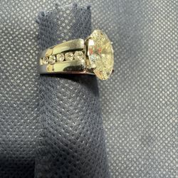 4ct Oval Diamond Ring 