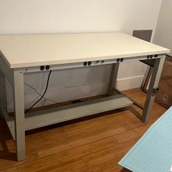 Work/craft Table With Electric Plugs