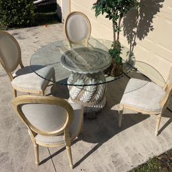 Coastal Design Table & 4 Chairs