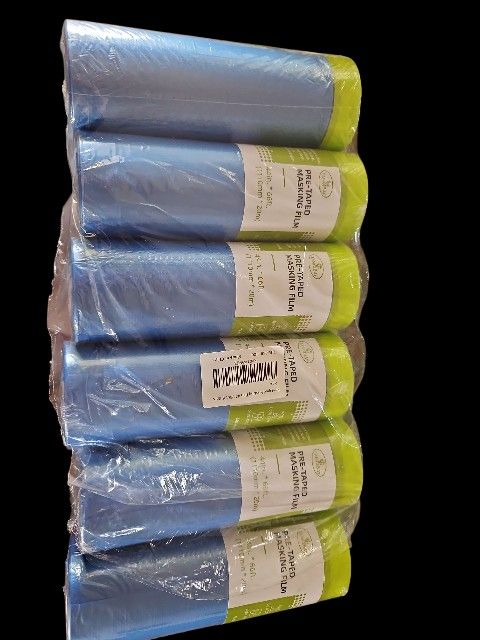 6 Rolls Of Pre- Taped Masking Film *NEW*