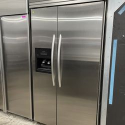 Kitchen Aid 42” Built In Refrigerator In Stainless Steel Used