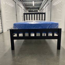 Twin  Bed Frame With Mattress 