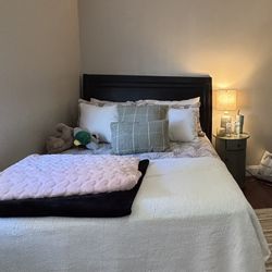 Full Bed Frame with Box Spring!