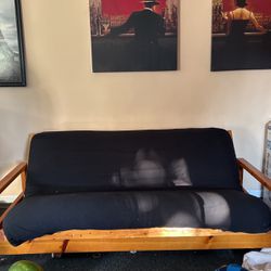 Wooden Futon With Mattress Included