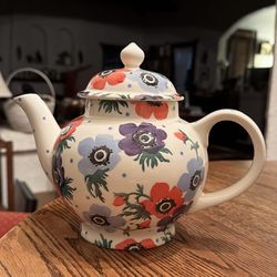 Emma Bridgewater "Anemone" Pattern Teapot 4 Cups England Excellent Condition