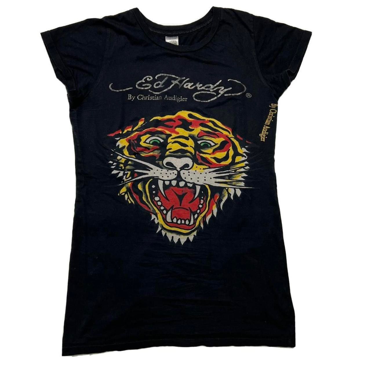 RARE Vintage Ed Hardy T-shirt Dress Tiger Size Medium  RARE Vintage Ed Hardy T-shirt Dress Tiger Size Medium