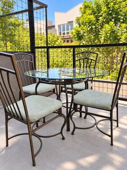 5-Piece Glass Top Dining Set