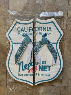 AVAILABLE if listed - Neptune’s Net California Restaurant Official Flip Flops (Chanclas) - (Combine with other listings and save!) 