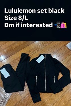 Black lululemon set size L