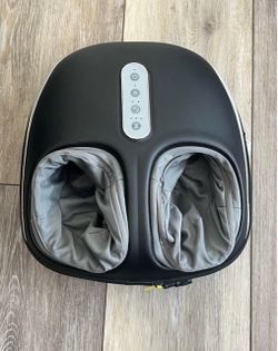 Foot Massager with Heat, Deep Shiatsu Kneading Air Compression for Circulation & Pain Relief