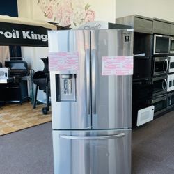 Samsung 27.0 Cu. Ft. Fingerprint Resistant Stainless Steel 3-Door French Door Refrigerator-RF27TSR 2 V7