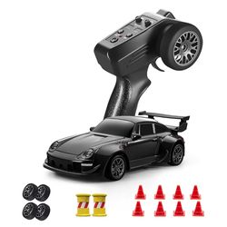 ACAMMZAR Mini RC Drift Car with Gyro, 1:43 4WD Full Proportional RC Cars, 18KM/H High Speed Remote Control Car with Lights