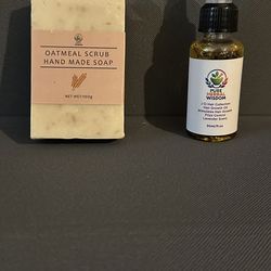 Oat soup and rejuvenating hair oil.