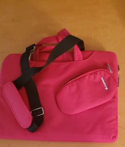 New Red Laptop Bag 15.6 inch, FOPATI 15-15.6 Inch Laptop Sleeve Case Briefcase Shoulder Bag Messenger Bag