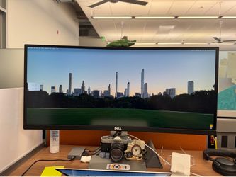 Dell 34 inch Ultra Wide Monitor with original box and cables