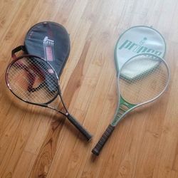 2 Adult Tennis Rackets. Ready To Use $20 For Both
