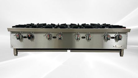 NSF 48 ins Eight burner gas heavy hot plates CCHPA48