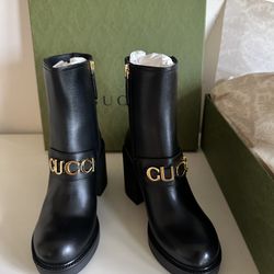Women’s Designer Gucci Flores Ankle Boots - Authentic In The Box Never Worn