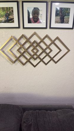 Gold wall art