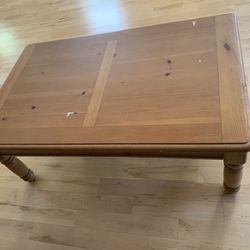 Lift top coffee table (whole solid wood)