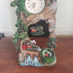 Clock With Train Second Hand
