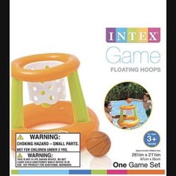 NEW ☀️INTEX Floating Hoops Pool Family Fun Basketball Game 💦