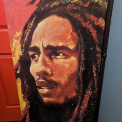 Bob Marley Canvas By Steven Fishwick
