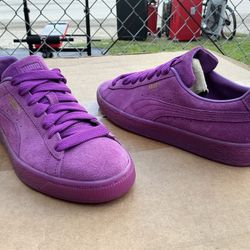 Puma Suede Classic Mono Gold/Purple Size 6.5