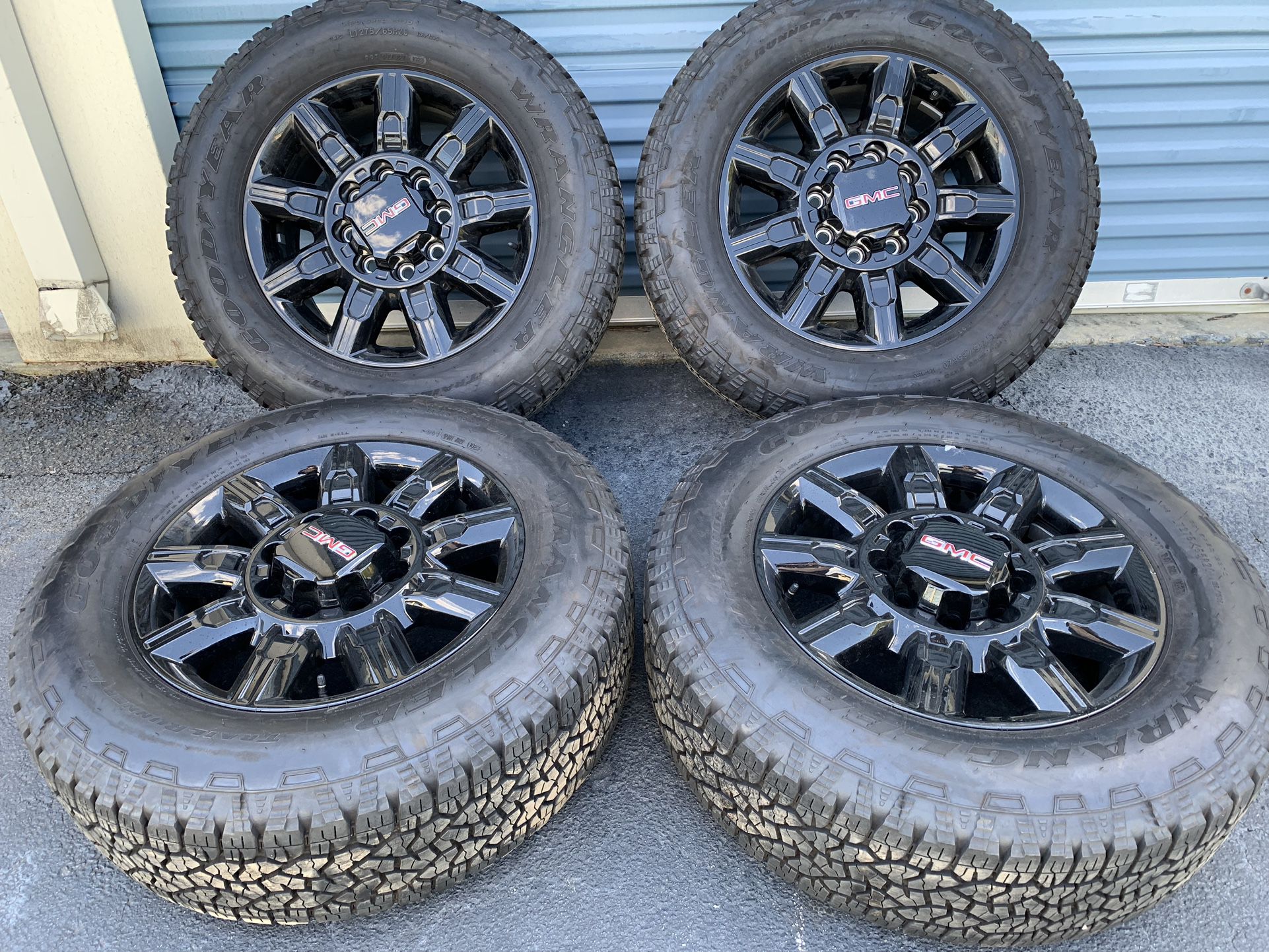 SET OF WHEELS AND TIRES 20”