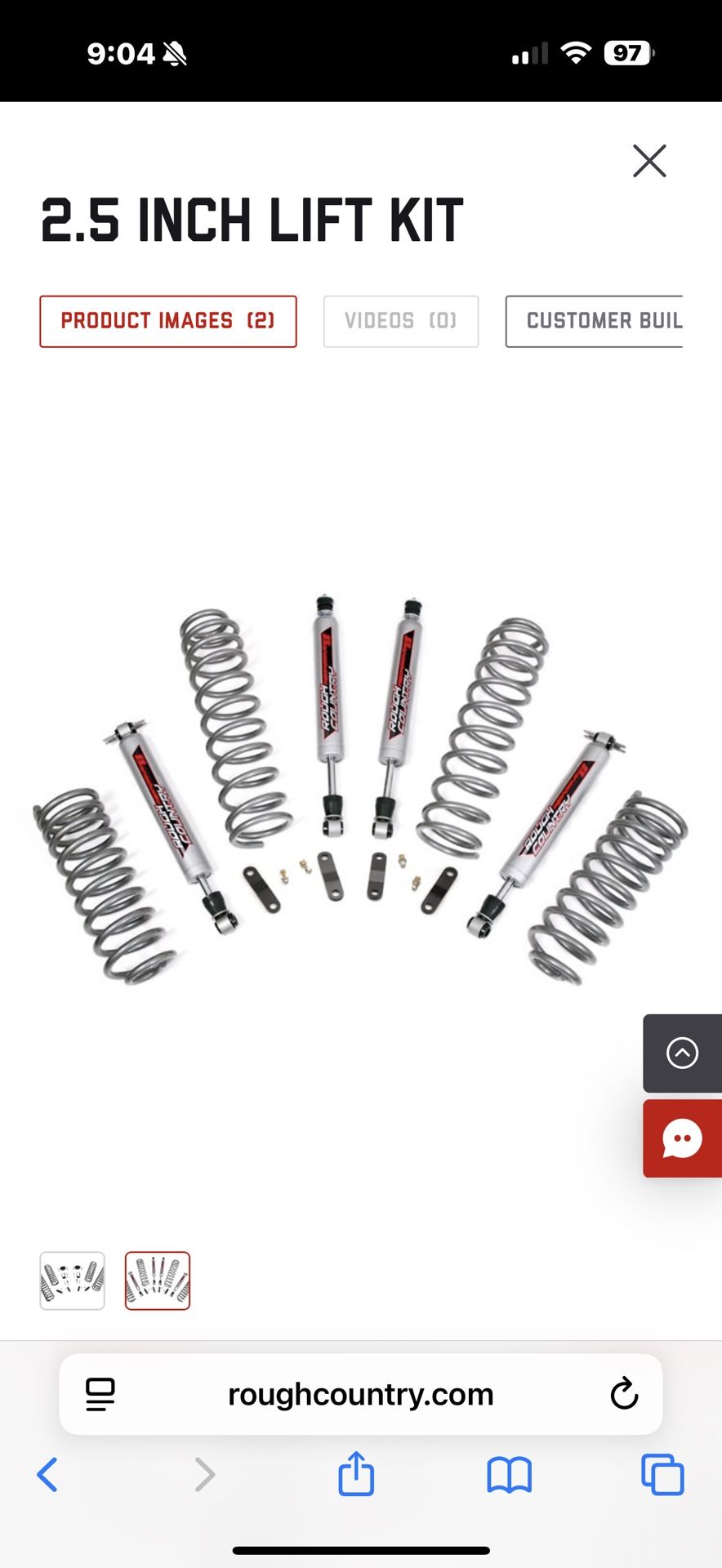 Rough country 2.5 Inch Lift Kit