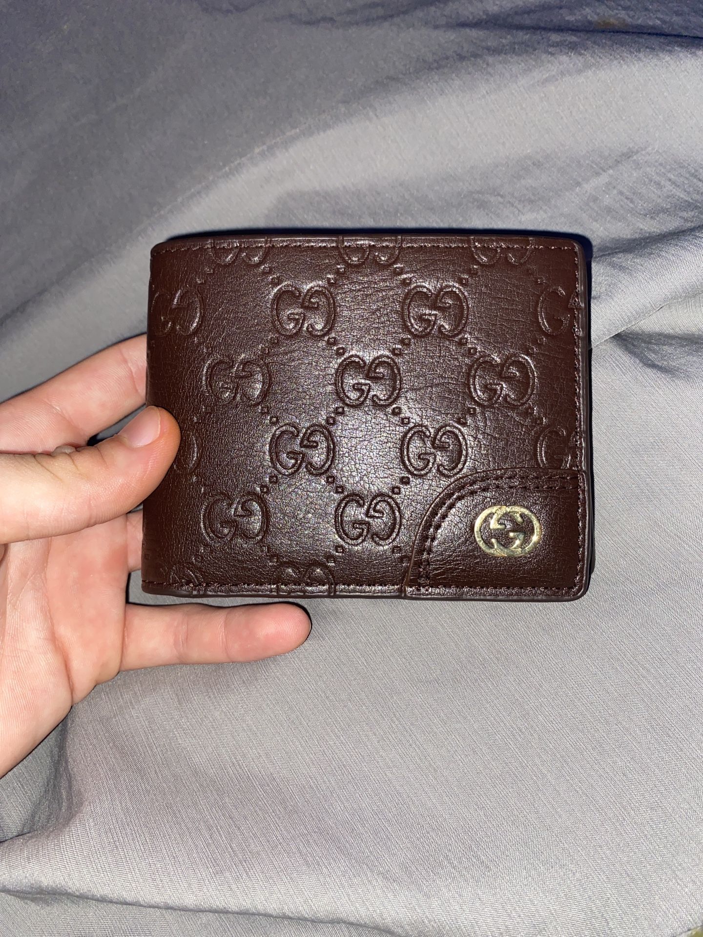 Gucci Mens Wallet Brown GG Authentic