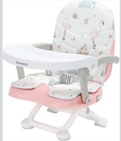 UBRAVOO Baby Booster Seat for Dining Table, 2 in 1 Portable,pink