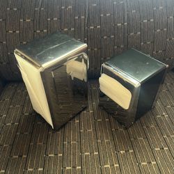 Napkin Holder Vintage Retro Diner style 1950’s chrome stainless