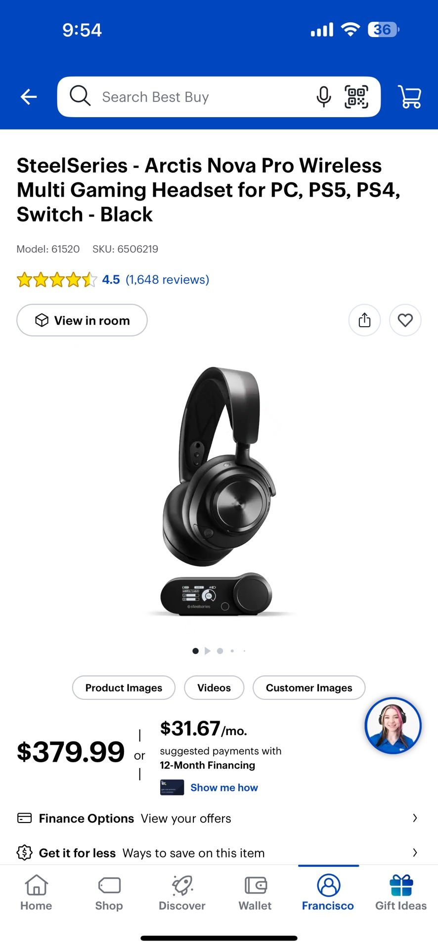 Steelseries Arctic Nova Pro Wireless Headphones