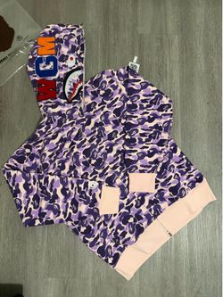 Bape camo zip up hoodie
