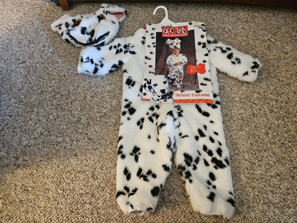 Disguise Disney 101 Dalmatians Deluxe Halloween Costume Toddler Size 1-2