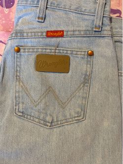 Light blue wash wrangler jeans