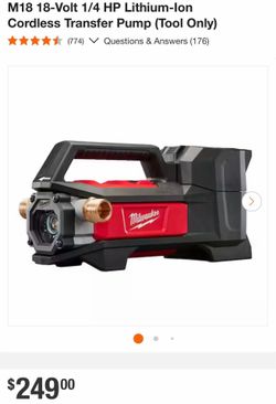 Milwaukee transfer pump