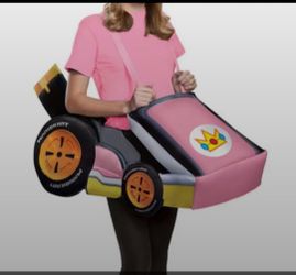 Super Mario Brothers Princess Peach Kart Racer  Costume one size fits all