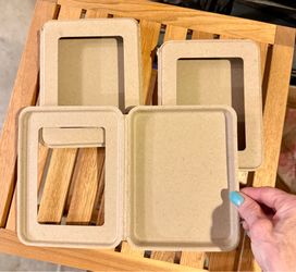NIB case of A2 greeting card clamshell boxes with window