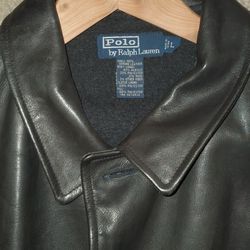  Ralph Lauren Polo Leather Coat