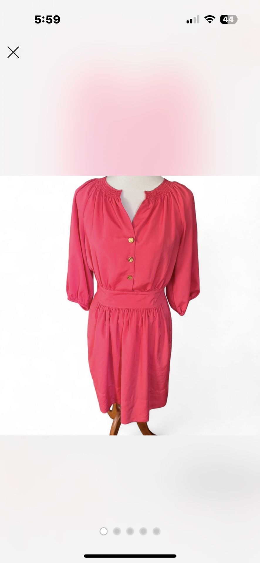 Women’s Vintage Pink Midi Dress By Eliza J.