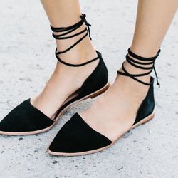 Madewell Ankle-Wrap D’Orsay Flats