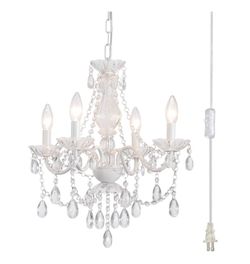 White ceramic chandelier