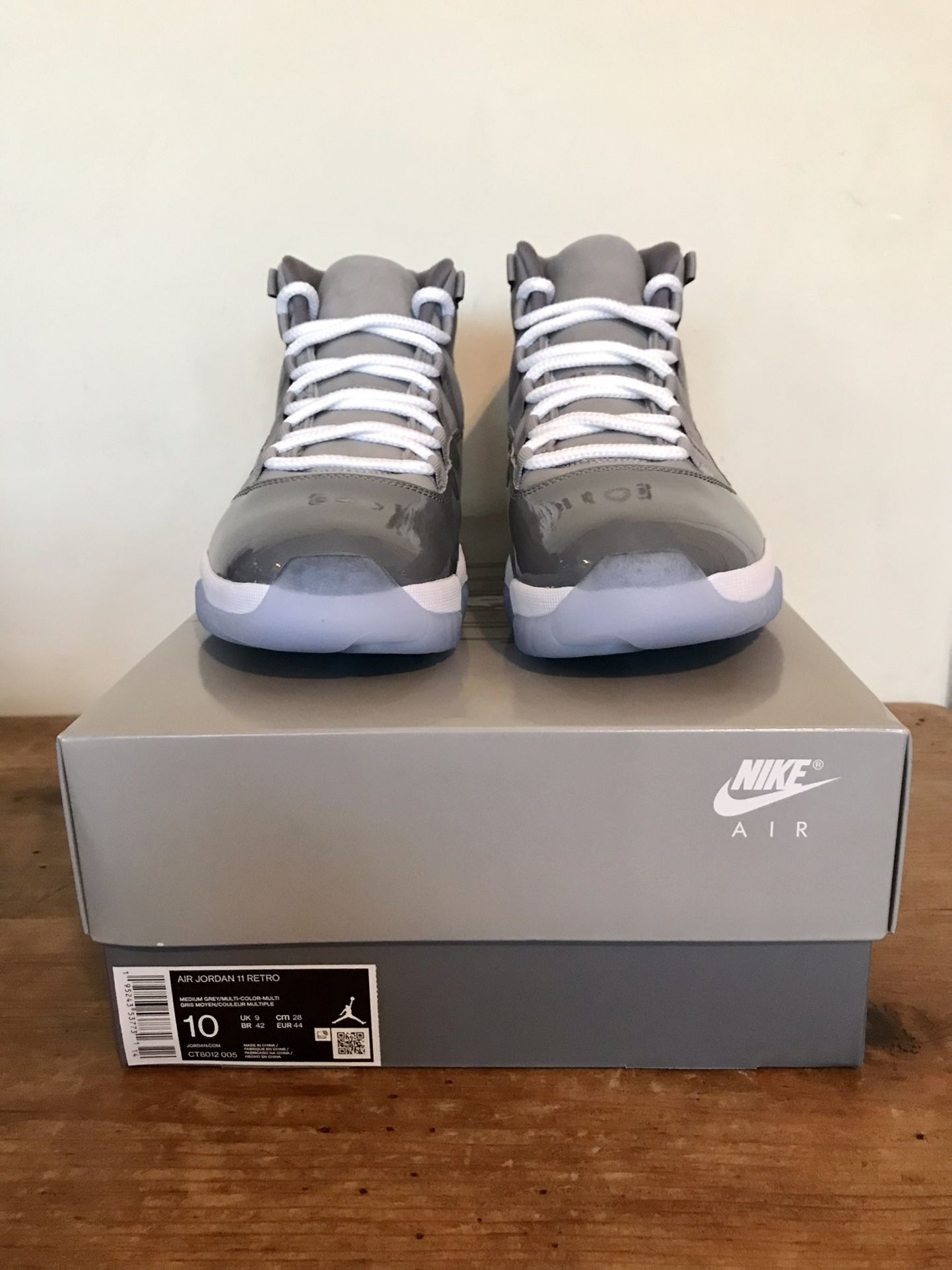 Jordan 11 Cool Grey 2021 Size 10 DS