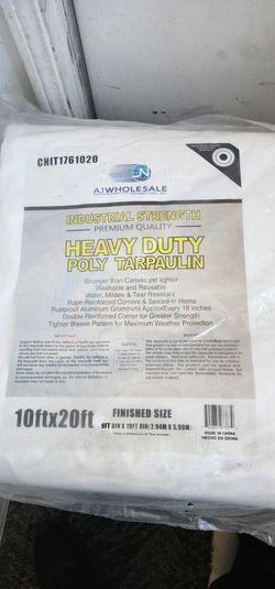 Lona heavy duty 10x20 blanca