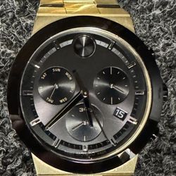 ⌚ MOVADO GOLD CHRONOGRAPH WATCH – SWISS MADE ⌚